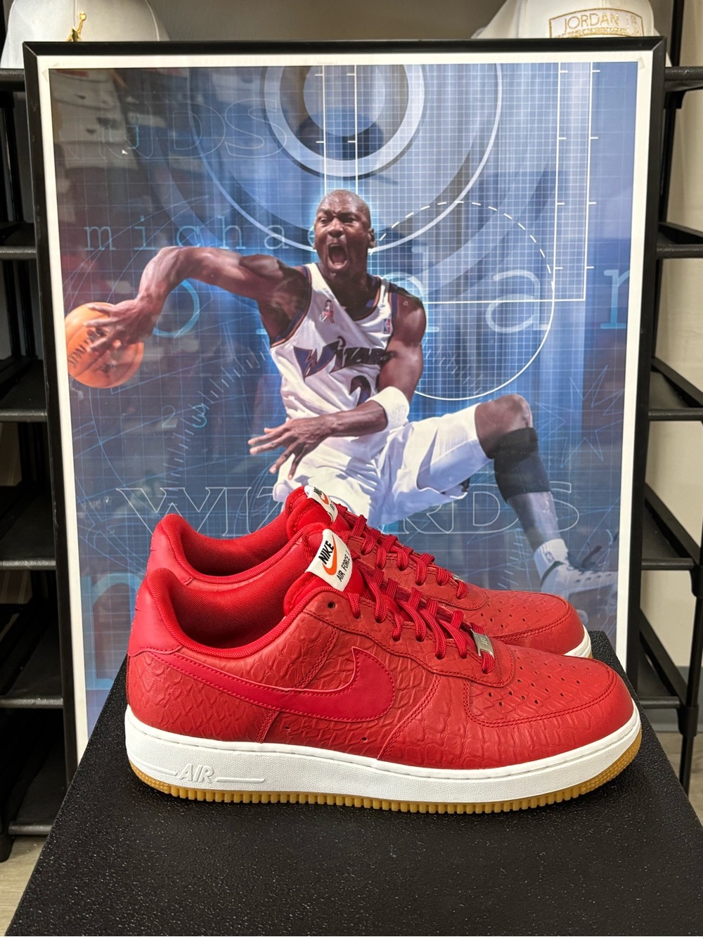 Size 11- Men’s Nike Air Force 1 '07 LV8 University Red/White/Gum 718152-600